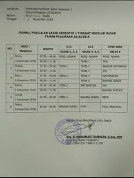Di situs ini sobat bisa mencari dan mendapatkan berbagai berkas soal dalam berbagai mata pelajaran. Jadwal Penilaian Akhir Semester 1 Sdn Ratujaya 1 Tahun Pelajaran 2018 2019 Sdn Ratujaya 1