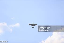 Aerobatic pilot Edward Yard flies the Spitfire Mk9 fighter jet, which...  News Photo