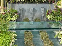 Backyard asian inspired paver patio garden. Water Features The Enduring Gardener