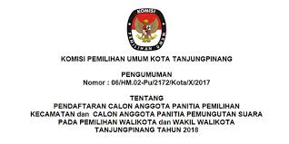 / lowongan kerja ptt terbaru pt. Kpu Tanjungpinang Buka Pendaftaran Calon Anggota Ppk Dan Pps Sijorikepri Sijori Kepri