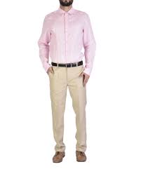 Pink Shirt With Motif By Gaurav Khanijo The Secret Label