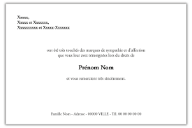 A la fois émotionnel et social. Carte Simple Vierge Faire Part De Deces Cartes Deces