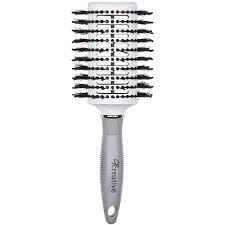 Swissco vent brushes are the perfect way to detangle or blow dry hair because its design is specifically fashioned to allow for maximum air flow to quickly and effectively dry hair with a smooth. Reinforced Oval Vent Boar Bristle Hair Brush