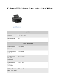 Hp deskjet full feature software and drivers download (updated : Hp Deskjet 2050 All In One Printer Series Manualzz