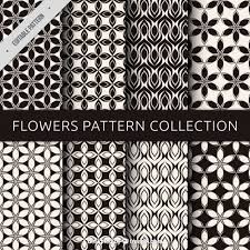 The best selection of royalty free black and white wildflowers vector art, graphics and stock illustrations. Free Vector Set Of Black And White Flower Patterns