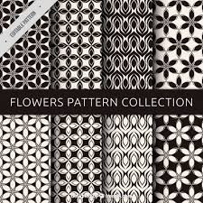 The illustration is available for download in high resolution quality up to 5000x5000 and in eps file format. Free Vector Set Of Black And White Flower Patterns