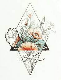 Thanks for checking it o. Tattoo Geometric Design Colour 35 Best Ideas Tattoo Geometric Flower Tattoo Flower Drawing Sketch Tattoo Design