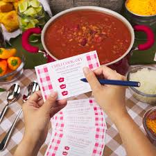 Cupcake wars rule sign & judging sheet, baking party, editable template. How To Host The Best Homemade Chili Cook Off Avery Com