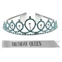 Amazon.com: Beaupretty Birthday Queen Sash Tiara Kit Birthday ...