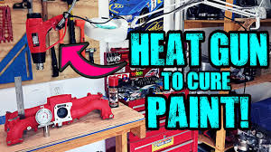 The powder is then cured using heat. Use A Heat Gun To Cure Paint Fast Youtube