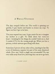 A Whole Universe Lang Leav Lang Leav Lang Leav Poems Poetry Words