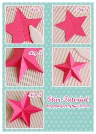 Dimensional Paper Star Paper Crafts Crafts Christmas Crafts