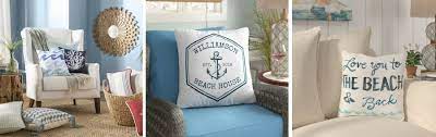 Up your style and decorate with modern throw pillows + poufs + throw blankets. Coastal Throw Pillows Beach Throw Pillows Beachfront Decor