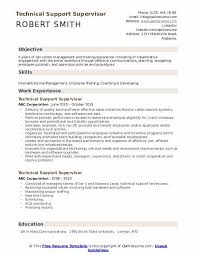 technical support supervisor resume
