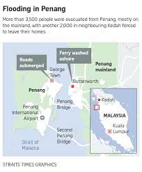 Penang welfare, caring society and environment committee chairman phee boon poh said the evacuees, from 18 families, were evacuated to the relief centre at 10pm he said all the flood victims, including a baby, were in good health. Seven Dead In Worst Floods To Hit Penang Se Asia News Top Stories The Straits Times