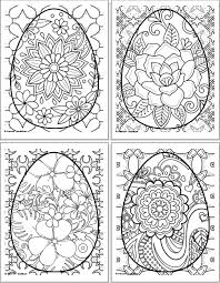Easter is the most important christian celebration. Free Printable Easter Egg Coloring Pages For Adults The Artisan Life