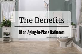 Consider options that will make your life easier for aging in place, like a handheld shower option or a seat inside the shower. The Benefits Of An Aging In Place Bathroom Rainbow Bath And Shower