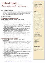 Your finance manager resume should, therefore, display your ability to produce financial reports and develop strategies and. Business Analyst Project Manager Resume Samples Qwikresume