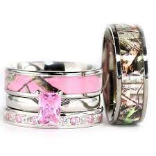His Her Black Gold Pink Titanium Camo Heart Sterling Silver Wedding Ring Set Ebay Camo Wedding Rings Sets Sterling Silver Wedding Rings Sets Wedding Ring Sets