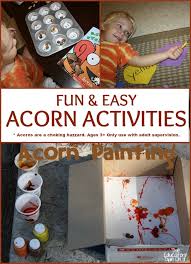 Your students will love this fun process art activity using nature objects! Fun And Easy Acorn Activities For Kids