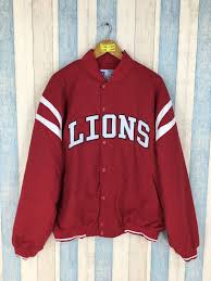 Download Excited To Share The Latest Addition To My Etsy Shop Detroit Lions Varsity Jacket Men Xlarge Vintage 90 S Lion Varsity Jacket Men Varsity Jacket Mens Jackets