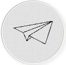 Paper airplane cross stitch pattern size on 14 count roughly 7 x 3 includes cross stitch tips. Paper Plane 2 Cross Stitch Pattern Small Cross Stitch Cross Stitch Patterns Cross Stitch Letters