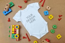 Free Onesie With Toys Mockup Jpeg By Baby Bodysuit Design Custom Baby Onesies Baby Svg