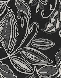 Great background image for a web page or blog, desktop wallpaper or texture for photoshop. Giddy Ebony Black White Upholstery Fabric