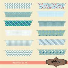 Digital Washi Tape Clipart Blue Washi Tape Washi Tep Set Etsy In 2020 Washi Tape Decorative Tape Washi