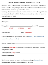 Hi everyone, i got a flu shot today at walgreens. Free Flu Shot Influenza Vaccine Consent Forms Word Pdf