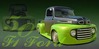 Image result for Vermilion 1950 Ford Truck