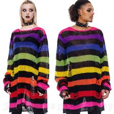 Check spelling or type a new query. Over The Rainbow Knit Sweater Ksra003753 By Killstar Brand
