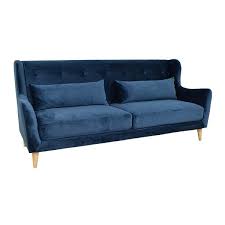 Dundra | sofa by blå station. Kob Velour Sofa Her 3 Pers Bla Fri Fragt