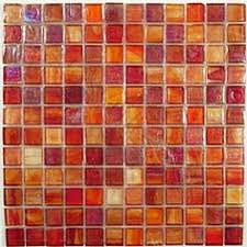 Blue glass tile border in shower is an alternative to the typical accent strip. 53 Red Tile Ideas Red Tiles Bathroom Red Red Bathroom Decor