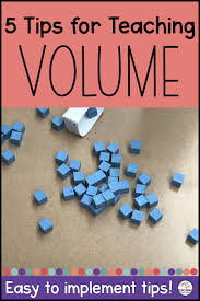 Tips For Teaching Volume Teaching Volume Volume Math Volume Math Activities