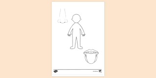 Body parts coloring pages dora free colouring pages. Free Body Parts Colouring Page For Toddlers Colouring