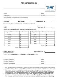 Deposit Record Form Templates Records Excel Templates