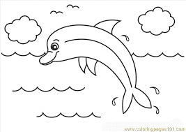 Print and color the best free dolphins color pictures. Dolphin Coloring Pages Coloring Page For Kids Free Dolphin Printable Coloring Pages Online For Kids Coloringpages101 Com Coloring Pages For Kids
