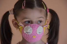 Filter Pocket Crochet Face Mask Pattern Children Size 2 12 Etsy Crochet Faces Crochet Baby Patterns Crochet Mask