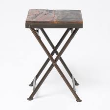 Create a home office with a desk that will suit your work style. Reclaimed Wood Stool Side Table