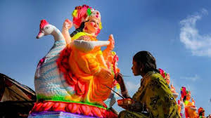 Pandals (structures made from bamboo and cloth) are erected in neighborhoods, and saraswati sits here. Vasant Panchami 2020 Subh Muhurat Puja Vidhi Mantra For Saraswati Puja 2020