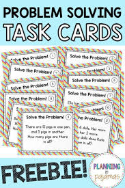 Mixed addition and subtraction word problem worksheets below are six versions of our grade 1 math worksheet with word problems involving the addition and subtraction of 1 and 2 digit numbers. Free Math Problem Solving Task Cards For Grade 1 Addition And Subtraction Up To 20 Math Problem Solving Math Problem Solving Activities Math Word Problems