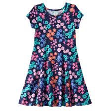 Girls 4 10 Jumping Beans Floral Skater Dress Kohls In 2020 Skater Dresses Pattern Girls Dress Sewing Patterns Floral Skater Dress