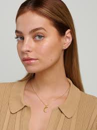 Crescent Moon Necklace, 18ct Gold Plated Half Moon Pendant Moon Jewellery  Spiritual Meaning, Gift For Mum, Daughter, Sister, Friend