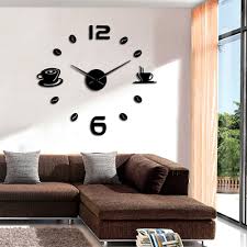 Wallpaper atau sticker dinding biasanya menjadi salah satu pilihan untuk menutup dinding selain dengan cara mengecat. Jam Tembok Diy Jam Dinding Dekorasi Jam Rumah Ruang Tamu Kamar Tidur Wall Clock Kopi 30 50cm 70 130 Shopee Indonesia