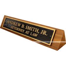 Other options new from $7.98. Desk Nameplates For Lawyers Attorneys And Legal Pros Law Office Signs
