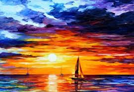 Sunset Over The Ocean Painting Beaches Nature Background Wallpapers On Desktop Nexus Image 1119445 You may notice that some of the balloons in the. sunset over the ocean painting