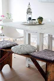 How to make a mudroom bench using old kitchen cabinets. Dining Table Bench Seat But I D Do One Long Pad Pillow Now To Figure Out If Having A Seat B Dining Table With Bench Dining Room Table Dining Table Bench Seat