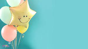 Ray Of Sunshine Zoom Background Baby Shower Background Background Balloons