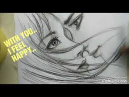 How to draw a cartoon boy standing with easy step by step drawing tutorial. Drawing Boy And Girl Face In 9 Minute No Timelaps Menggambar Wajah Sweet Heart Youtube Valentines Day Drawing Romantic Drawing Drawings Of Friends